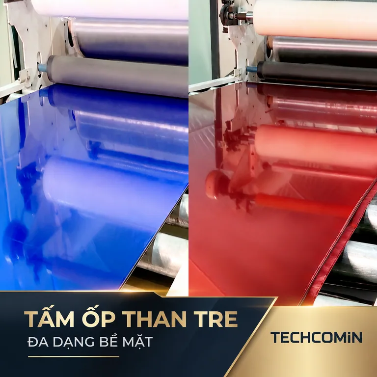 Tấm ốp than tre bề mặt vân gỗ