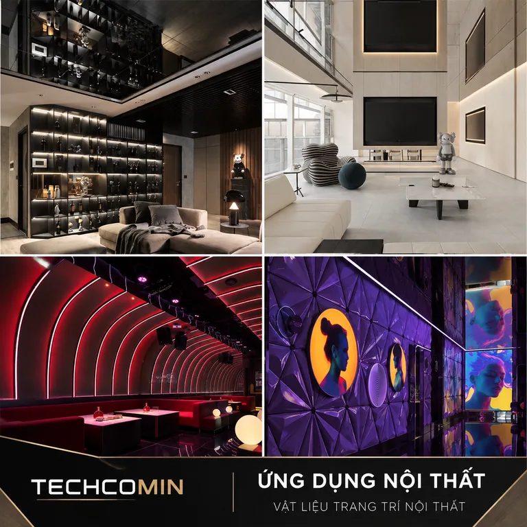 Tấm ốp than tre bề mặt vân gỗ