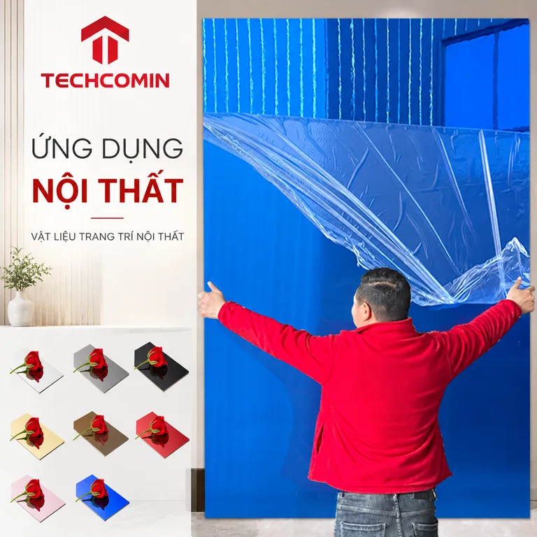 Tấm ốp than tre bề mặt vân gỗ
