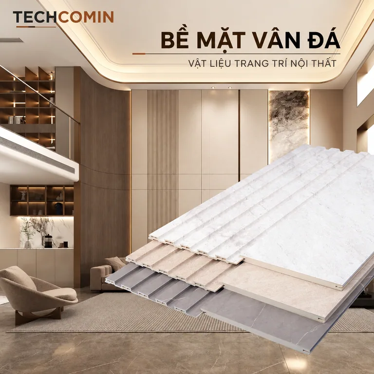 Tấm ốp than tre bề mặt vân gỗ
