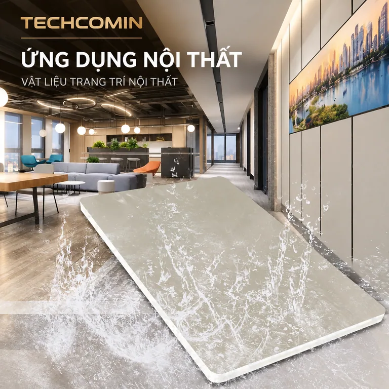 Tấm ốp than tre bề mặt vân gỗ
