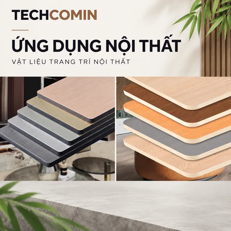 Tấm ốp than tre bề mặt vân gỗ