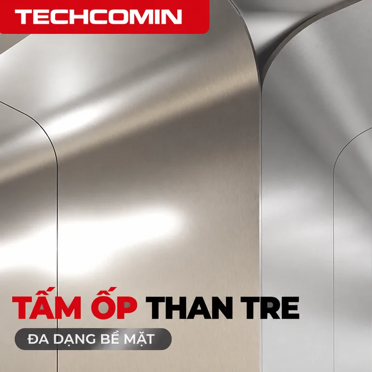 Tấm ốp than tre bề mặt vân gỗ