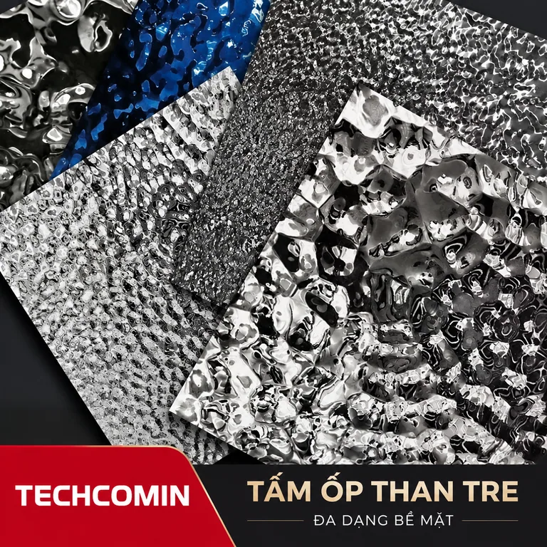 Tấm ốp than tre bề mặt vân gỗ
