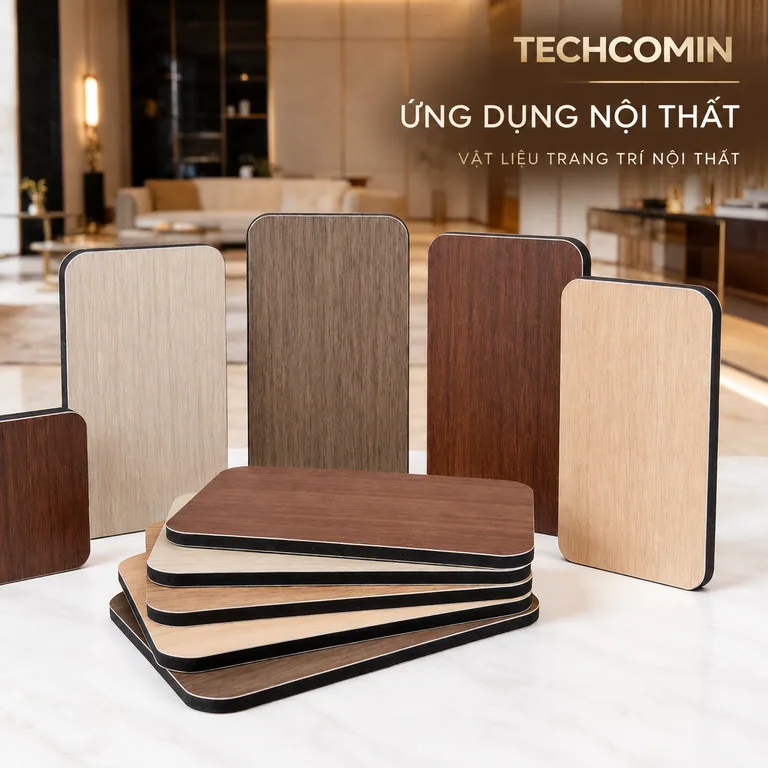 Tấm ốp than tre bề mặt vân gỗ