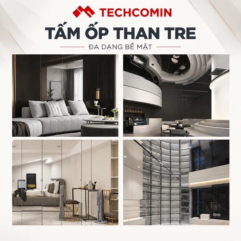 Tấm ốp than tre bề mặt vân gỗ