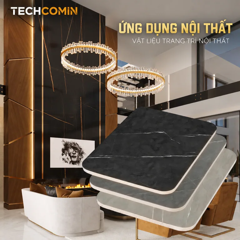 Tấm ốp than tre bề mặt vân gỗ