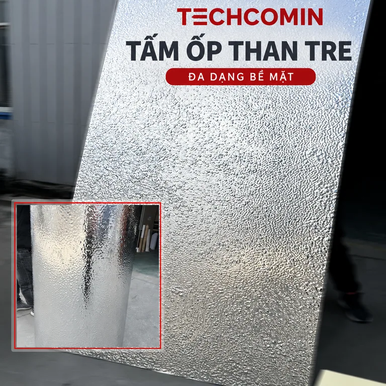 Tấm ốp than tre bề mặt vân gỗ