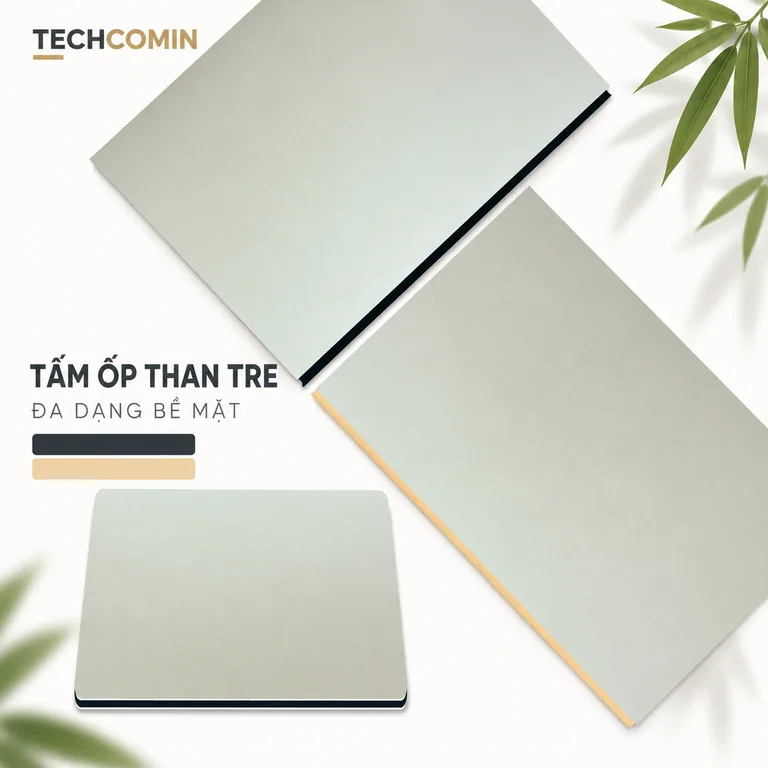 Tấm ốp than tre bề mặt vân gỗ