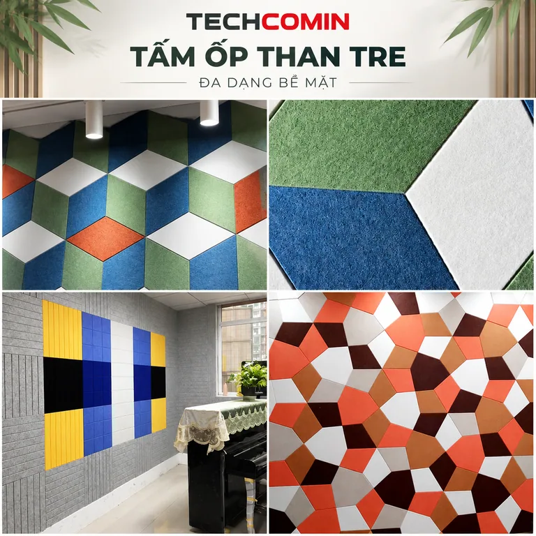 Tấm ốp trang trí nội thất bề mặt vân vải