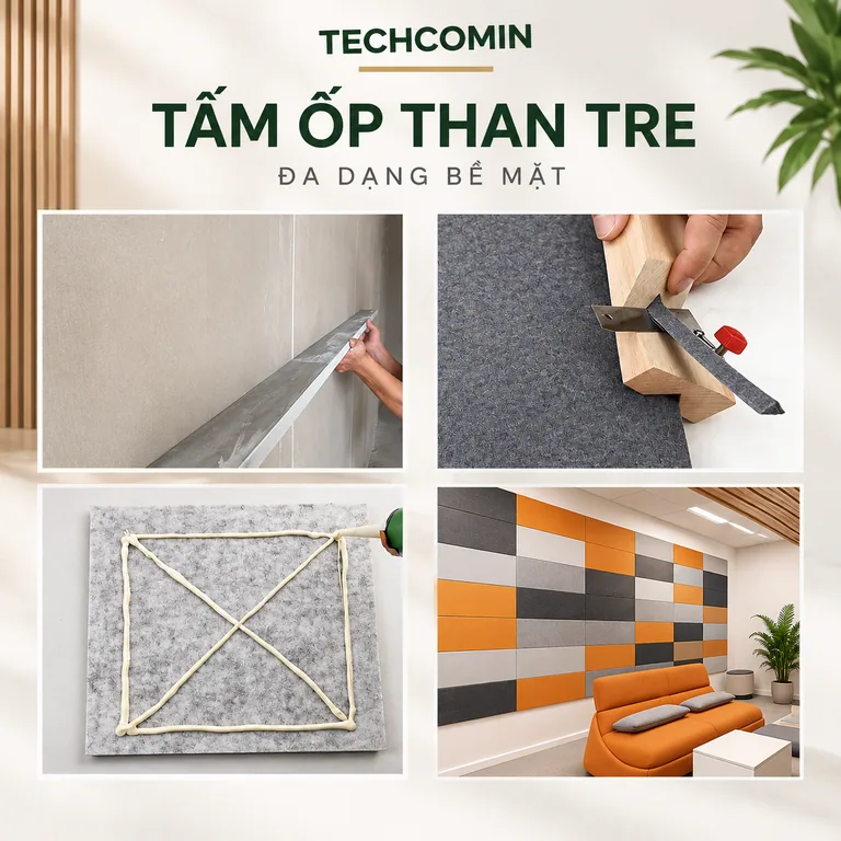 Tấm ốp trang trí nội thất bề mặt vân vải