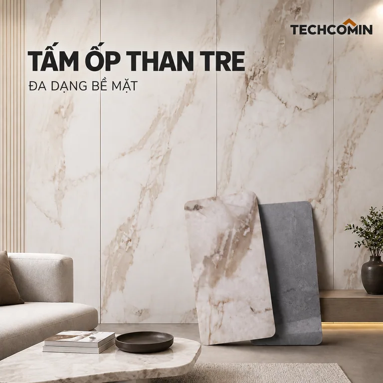 Tấm ốp trang trí nội thất bề mặt vân đá