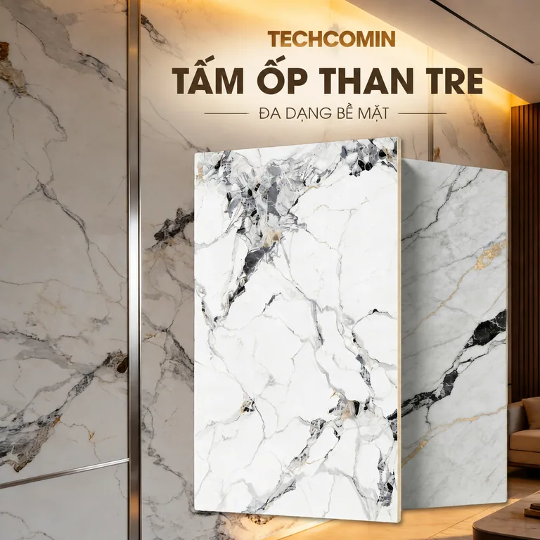 Tấm ốp trang trí nội thất bề mặt vân đá