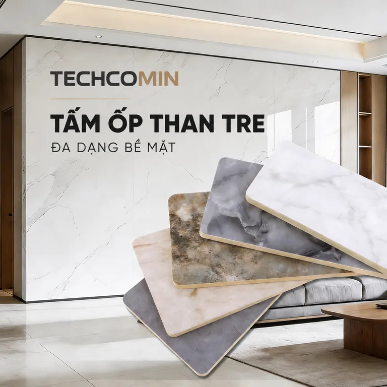 Tấm ốp trang trí nội thất bề mặt vân đá