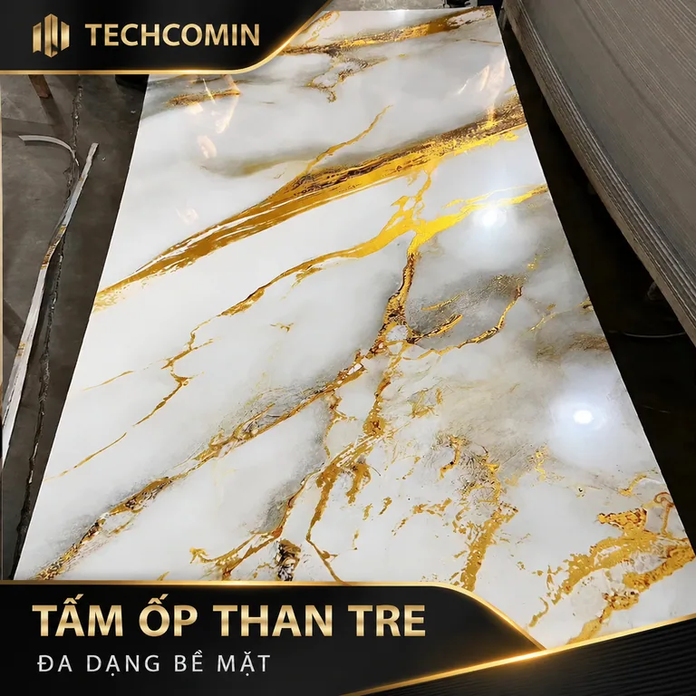 Tấm ốp trang trí nội thất bề mặt vân đá