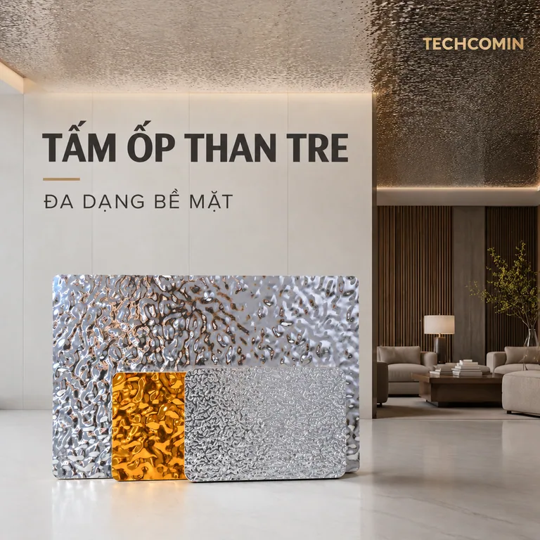 Tấm ốp trang trí nội thất bề mặt dạng sóng