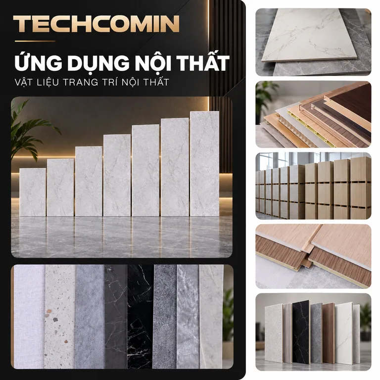 Tấm ốp trang trí nội thất bề mặt vân đá