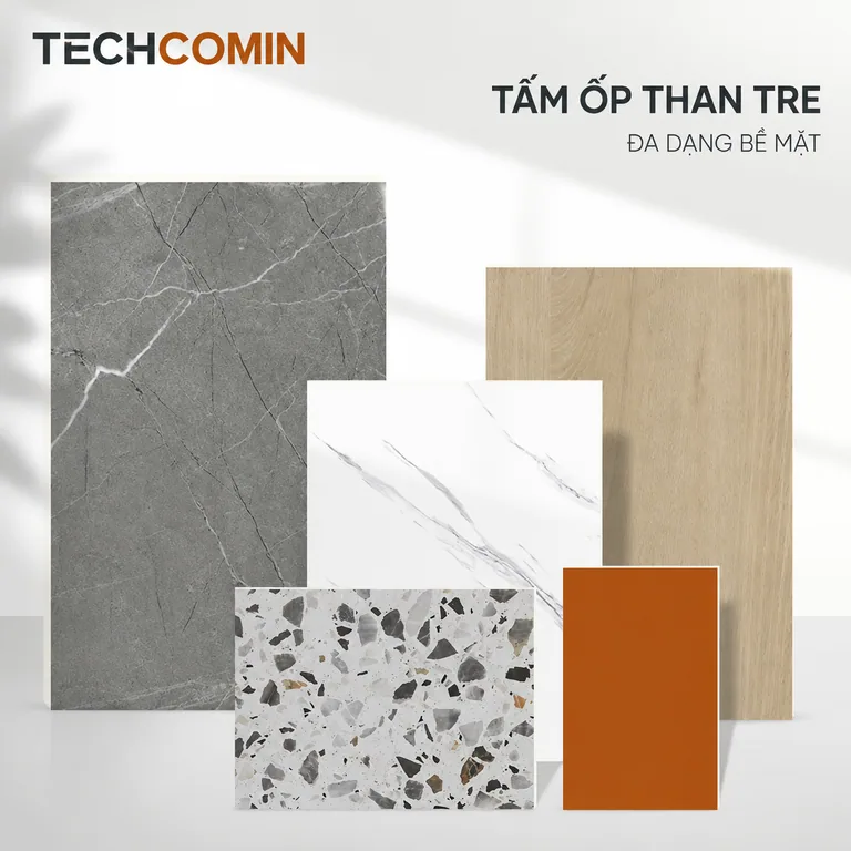Tấm ốp trang trí nội thất bề mặt vân đá
