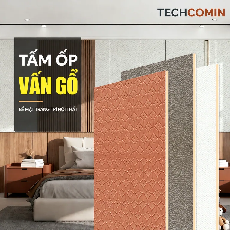 Tấm ốp trang trí nội thất bề mặt vân gỗ