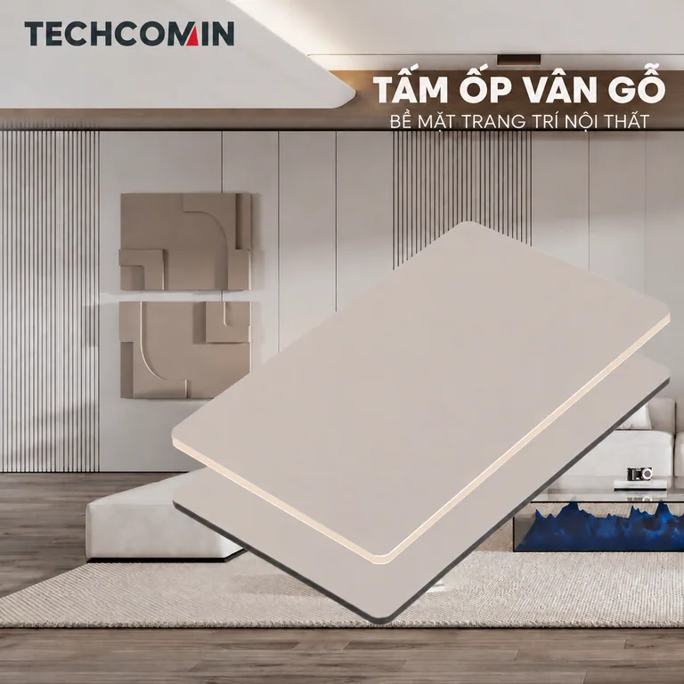 Tấm ốp trang trí nội thất bề mặt vân gỗ
