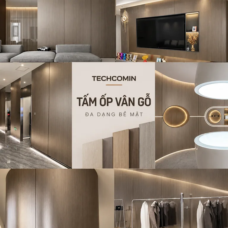 Tấm ốp trang trí nội thất bề mặt vân gỗ