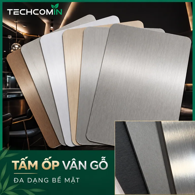 Tấm ốp trang trí nội thất bề mặt vân gỗ