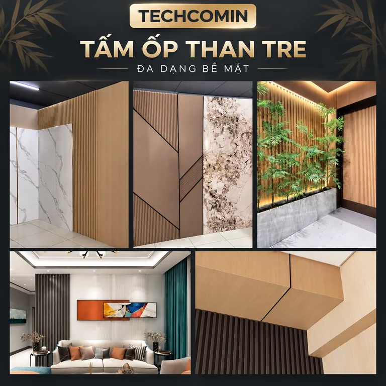 Tấm ốp trang trí nội thất bề mặt vân gỗ