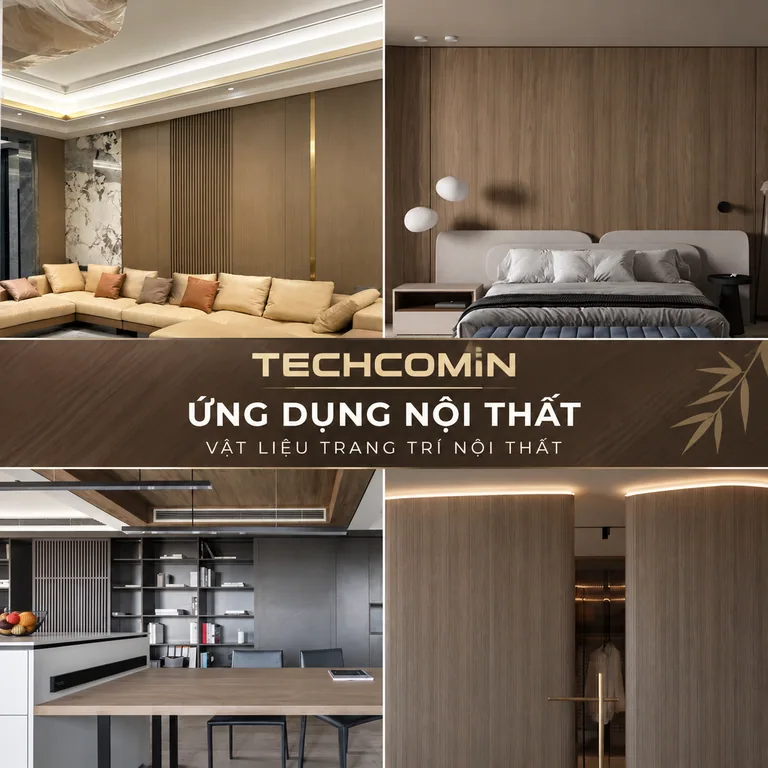 Tấm ốp trang trí nội thất bề mặt vân gỗ