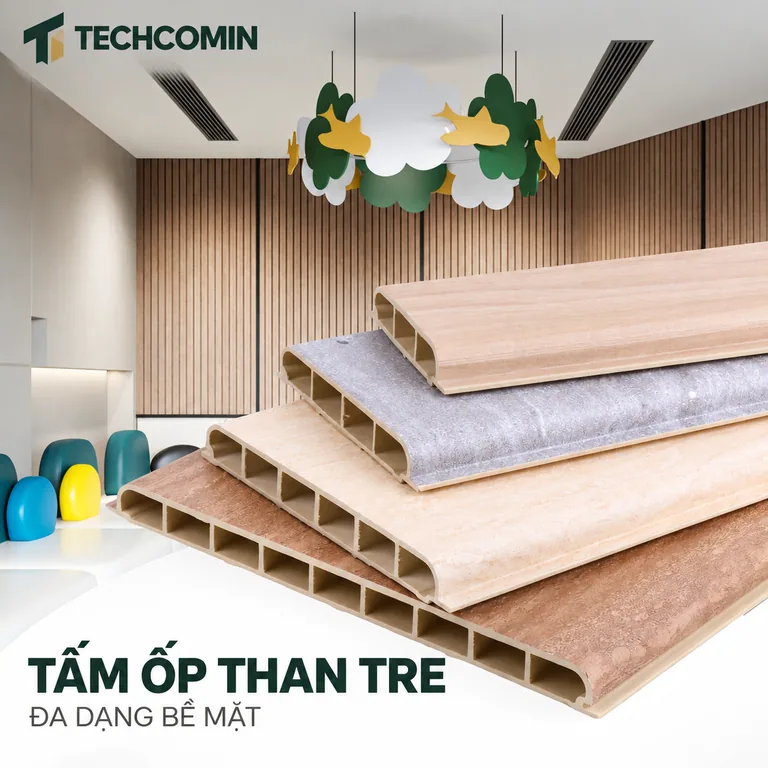Tấm ốp trang trí nội thất bề mặt vân gỗ