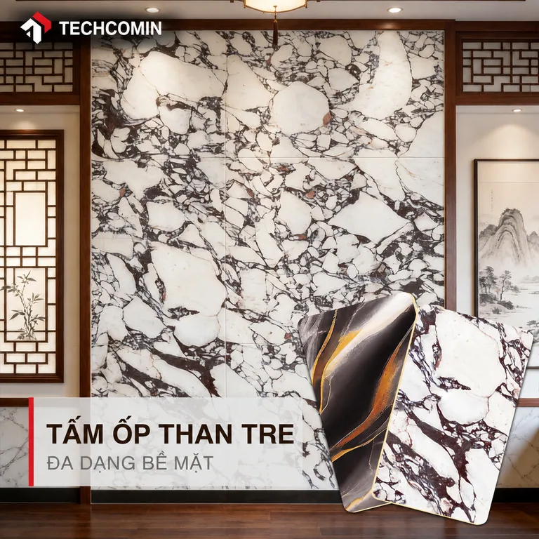 Tấm ốp trang trí nội thất bề mặt vân gỗ