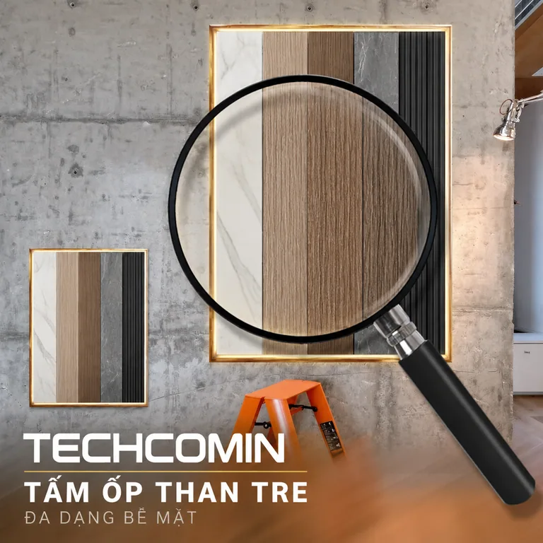 Tấm ốp trang trí nội thất bề mặt vân gỗ