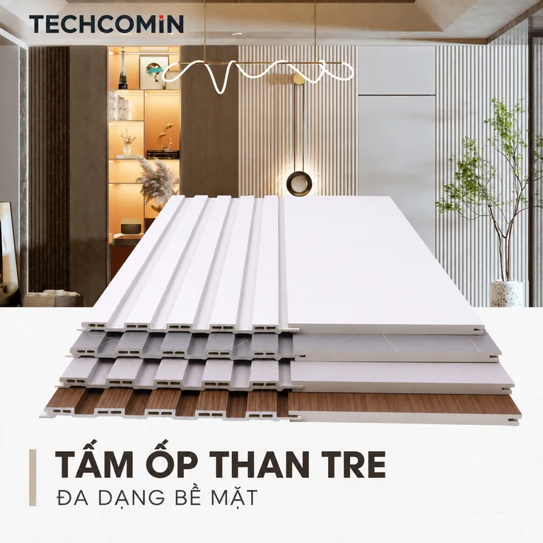 Tấm ốp trang trí nội thất bề mặt màu đơn sắc