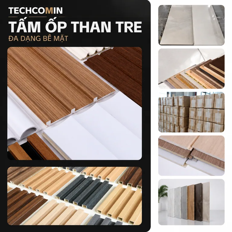 Tấm ốp trang trí nội thất bề mặt màu đơn sắc