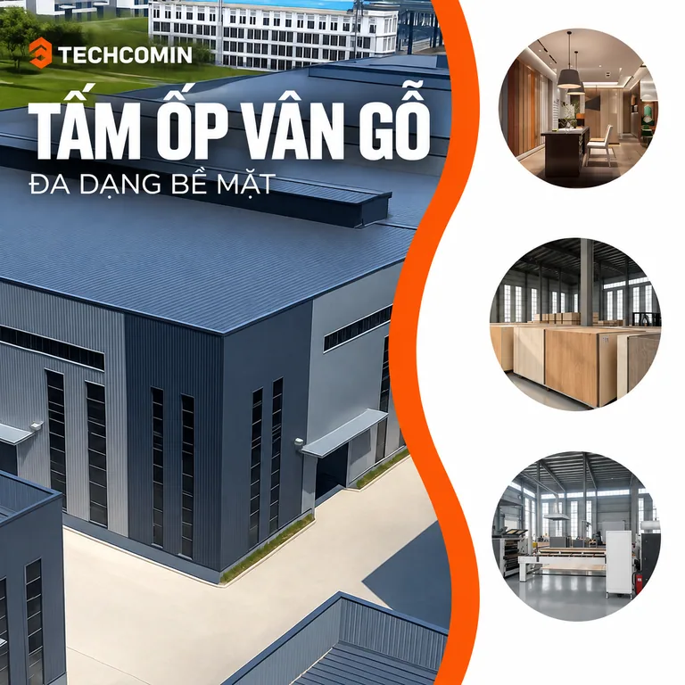 Tấm ốp trang trí nội thất bề mặt vân gỗ