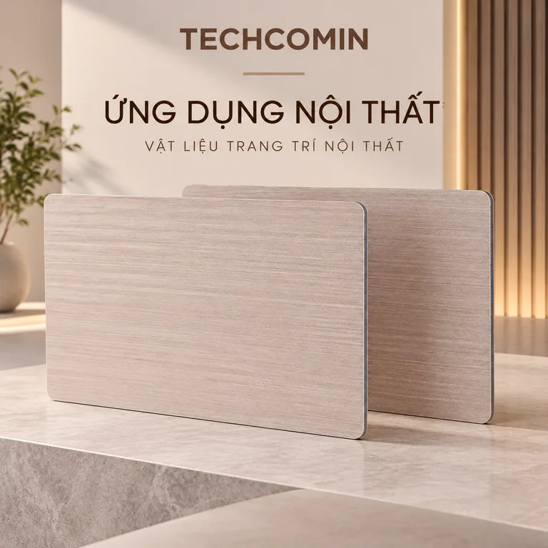 Tấm ốp trang trí nội thất bề mặt vân gỗ