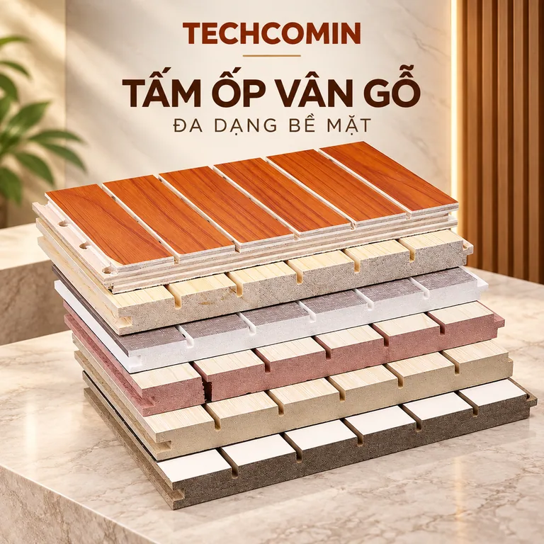 Tấm ốp trang trí nội thất bề mặt vân gỗ