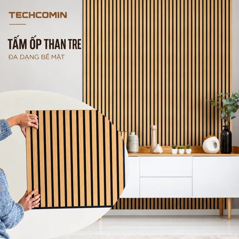 Tấm ốp trang trí nội thất bề mặt vân gỗ