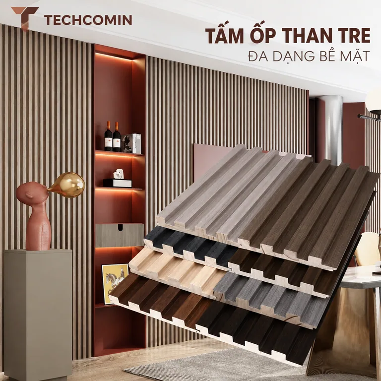 Tấm ốp trang trí nội thất bề mặt vân gỗ