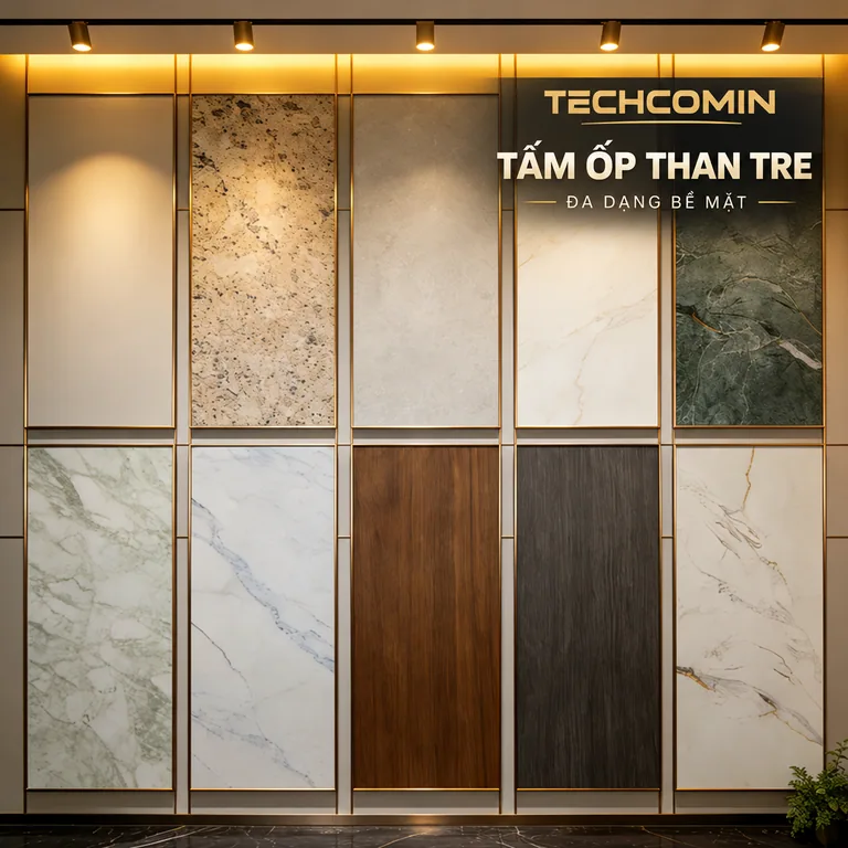 Tấm ốp trang trí nội thất bề mặt vân gỗ