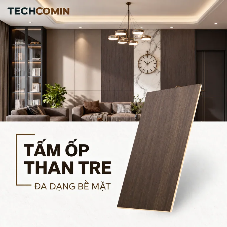 Tấm ốp trang trí nội thất bề mặt vân gỗ