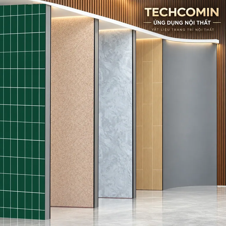 Tấm ốp trang trí nội thất bề mặt vân gỗ