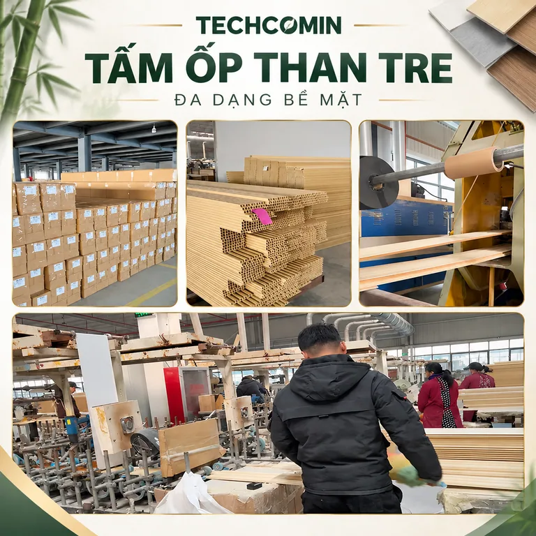 Tấm ốp trang trí nội thất bề mặt vân gỗ
