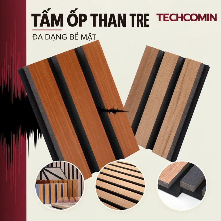 Tấm ốp trang trí nội thất bề mặt vân gỗ