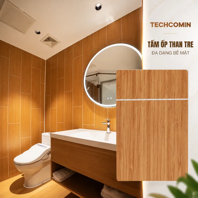 Tấm ốp trang trí nội thất bề mặt vân gỗ