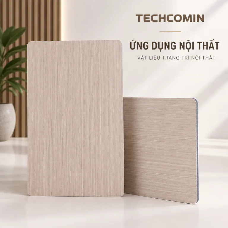 Tấm ốp trang trí nội thất bề mặt vân gỗ