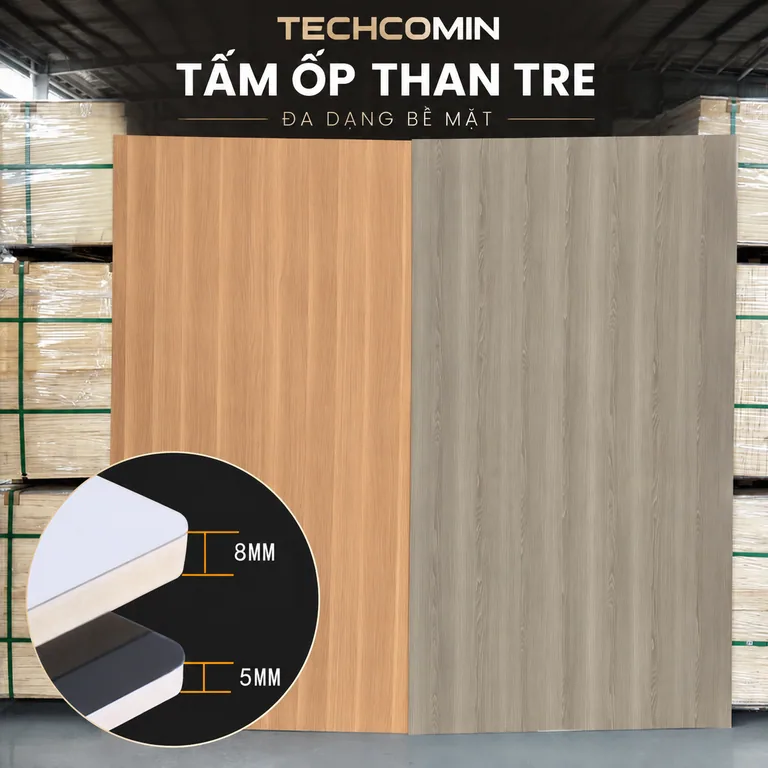 Tấm ốp trang trí nội thất bề mặt vân gỗ