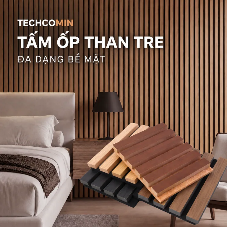 Tấm ốp trang trí nội thất bề mặt vân gỗ
