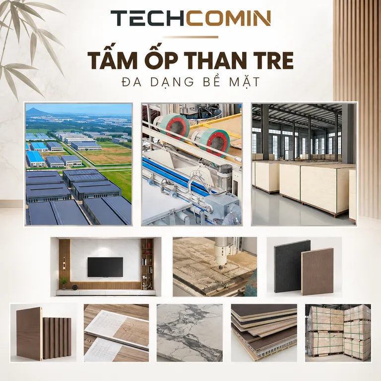 Tấm ốp trang trí nội thất bề mặt vân gỗ