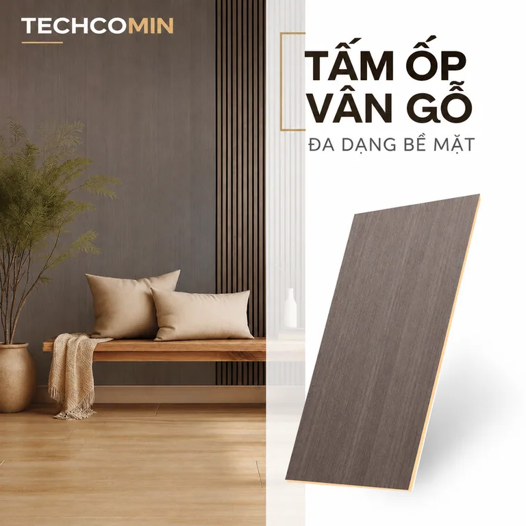 Tấm ốp trang trí nội thất bề mặt vân gỗ