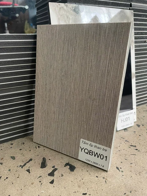 Tấm ốp than tre mã YQBW01 — ảnh thật